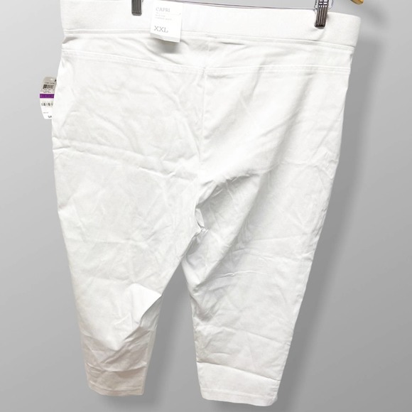 Style and Co Capri Bright White Pants NWT MSRP $49.50 Size XXL - Picture 2 of 14